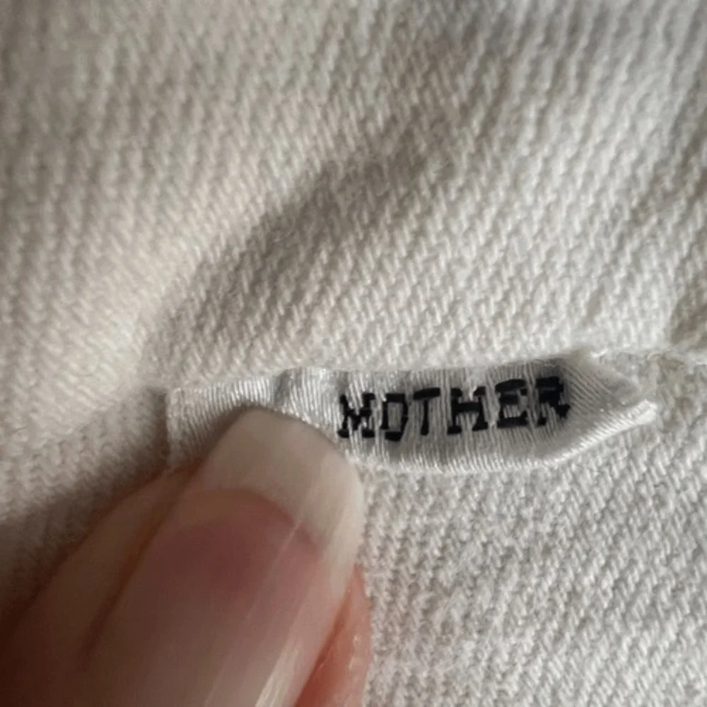 Mother Jeans Womens The Pixie White Denim Button Fly Jean Size 24 Beach Vacation